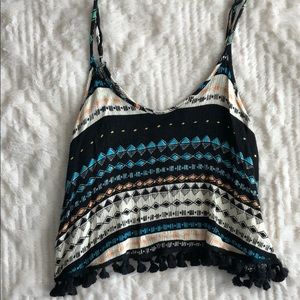 Patterned Crop Top